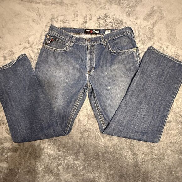 Ariat Men's FR M4 Low Rise Boot Cut Jeans Size 38x34 Flame Resistant - Picture 1 of 8